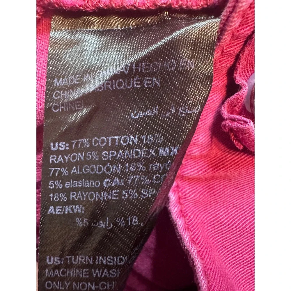 White House Black Market The Straight Crop Pants Womens 2 Magenta Pink Casual - Picture 5 of 16